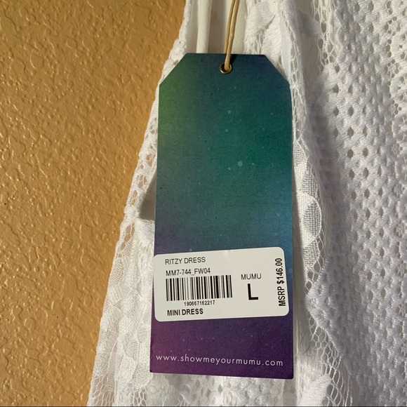 Show Me Your Mumu Ritzy White Lace Dress - Large - Picture 15 of 16